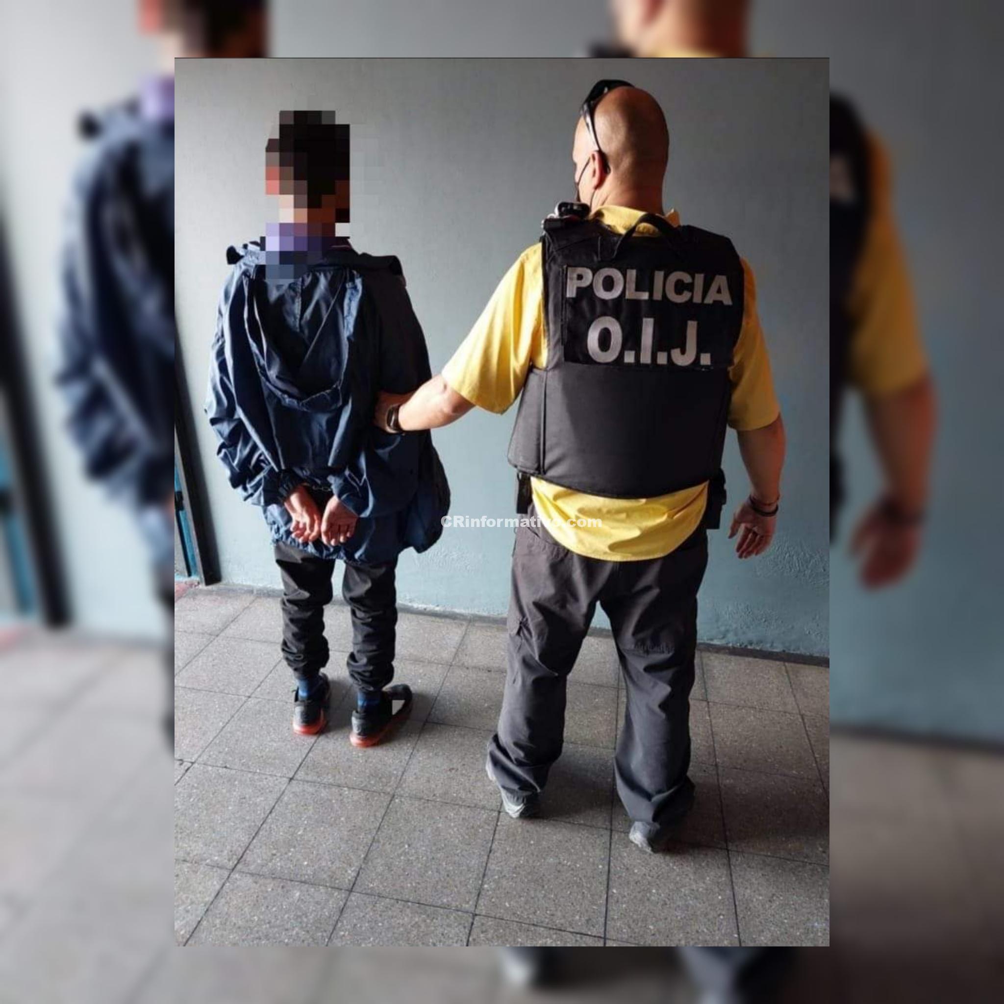 Agentes Del OIJ De Los Santos Detuvieron A Un Menor De Edad